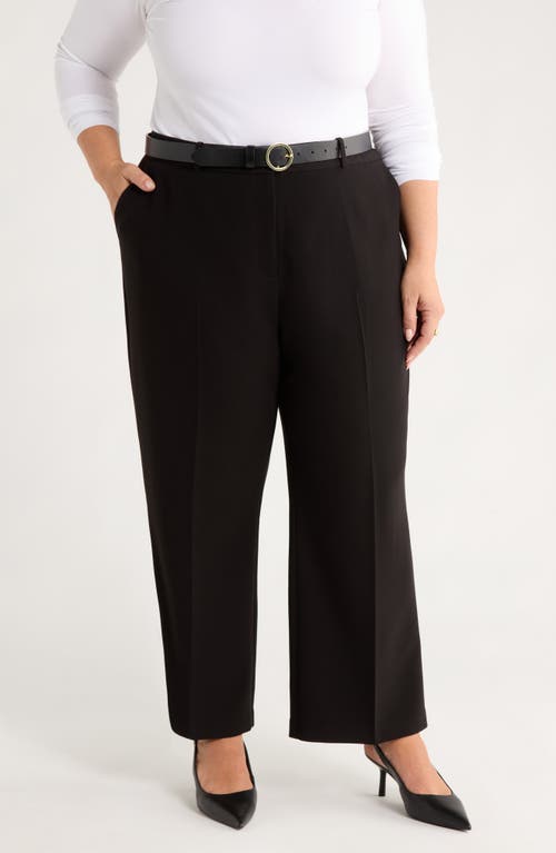 Nordstrom Ankle Straight Leg Pants In Black