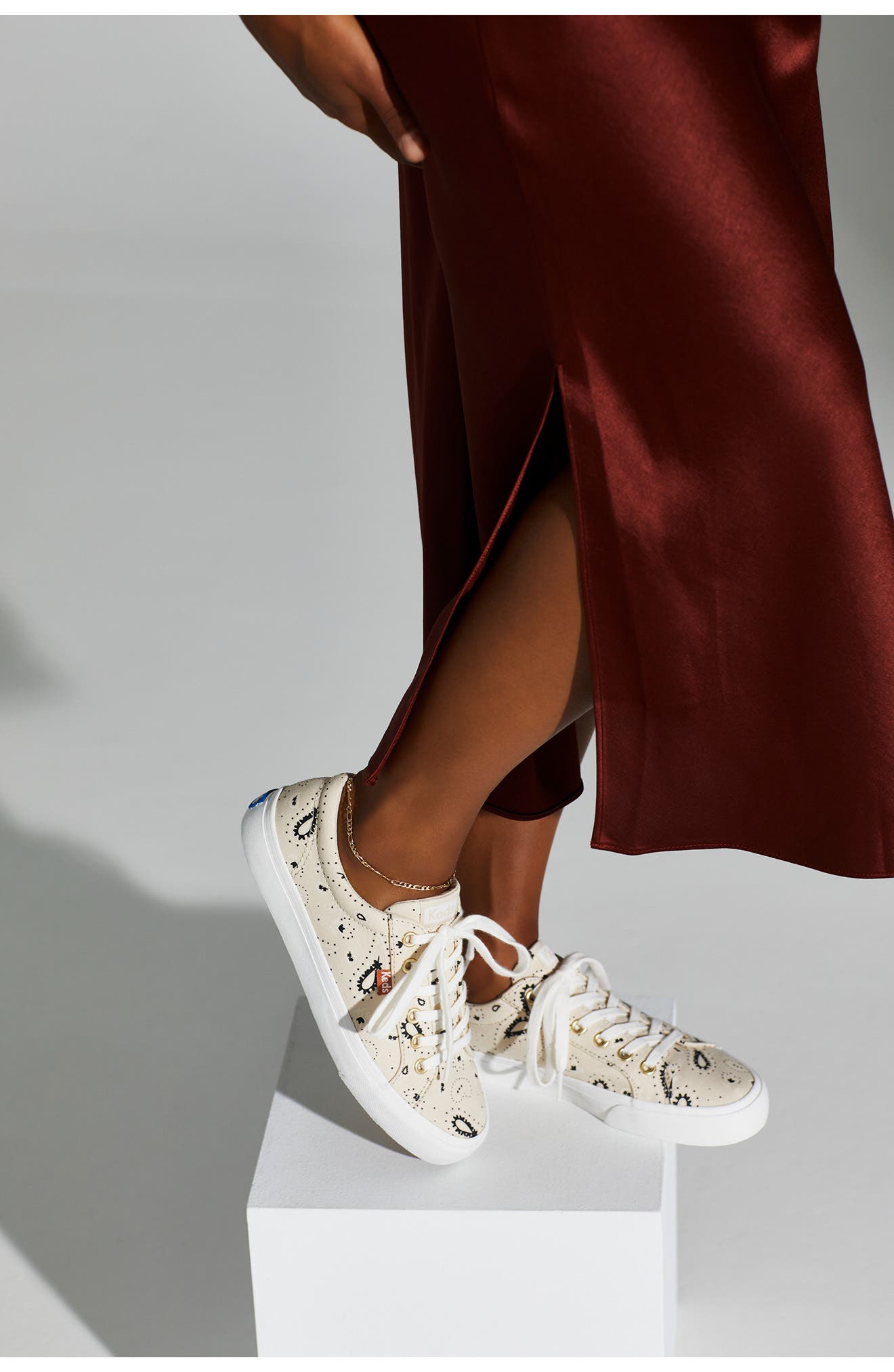 Keds<sup>®</sup> Keds Jump Kick Organic Bandana Paisley Sneaker, Alternate, color, 