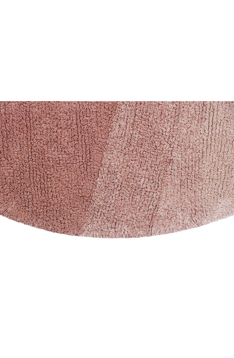 Lorena Canals Kids' Ramona The Radish Washable Cotton Rug, Alternate, color, Natural Green Ash Rose