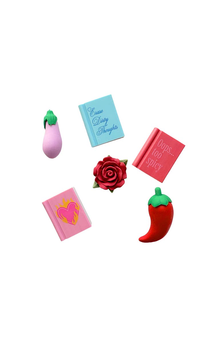 Jollity & Co. RomCom Book Club Eraser Set, Alternate, color, Assorted Pre-Pack