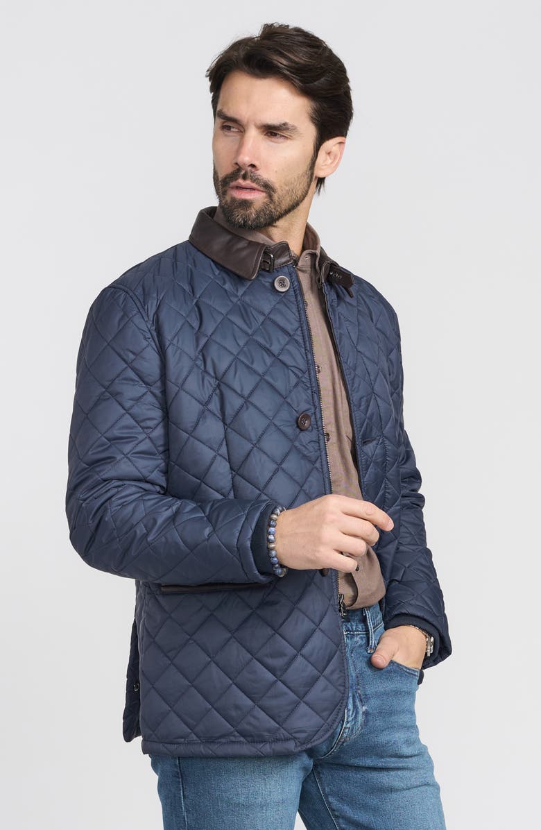 FLYNT Diamond Quilted Jacket, Alternate, color, Navy