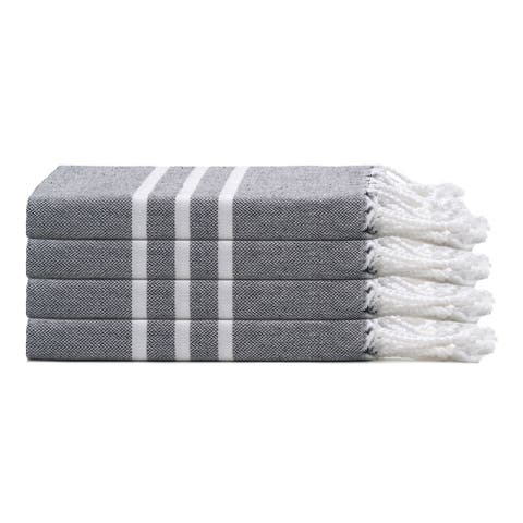Trio Stripe Turkish Cotton Hand & Kitchen Towel Bundle