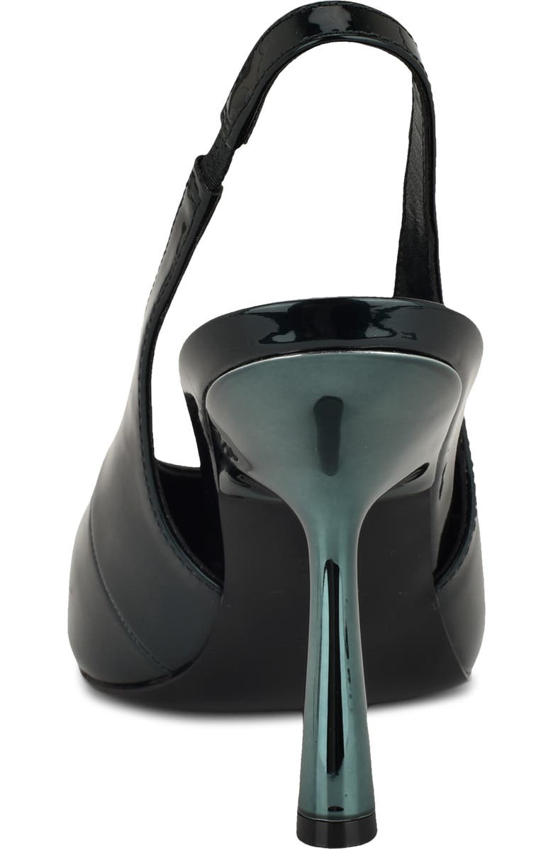 Nine West Kates Slingback Pointed Toe Pump, Alternate, color, Dark Green