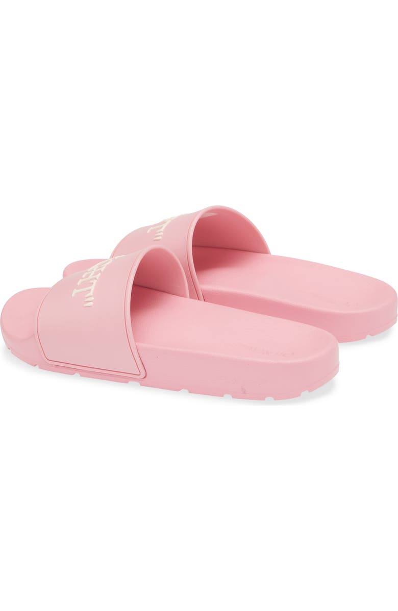 Off-White Quote Slide Sandal, Alternate, color, Rose Pink - Cloud Pink