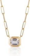 GOSHWARA Manhattan Emerald Cut Pendant Necklace