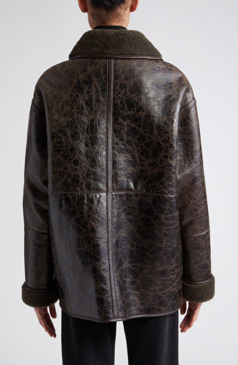 Saks Potts Ada Genuine Shearling Reversible Jacket, Alternate, color, 