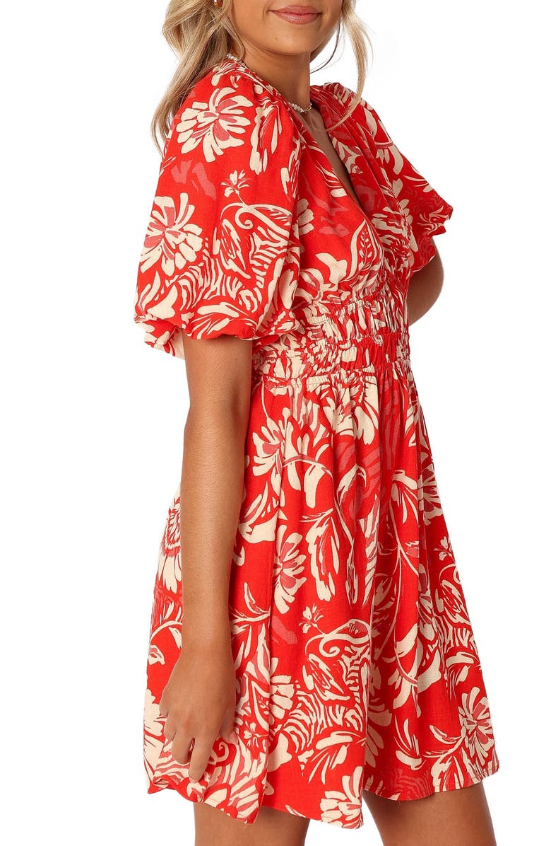 Petal & Pup Lochi Print Minidress, Alternate, color, 