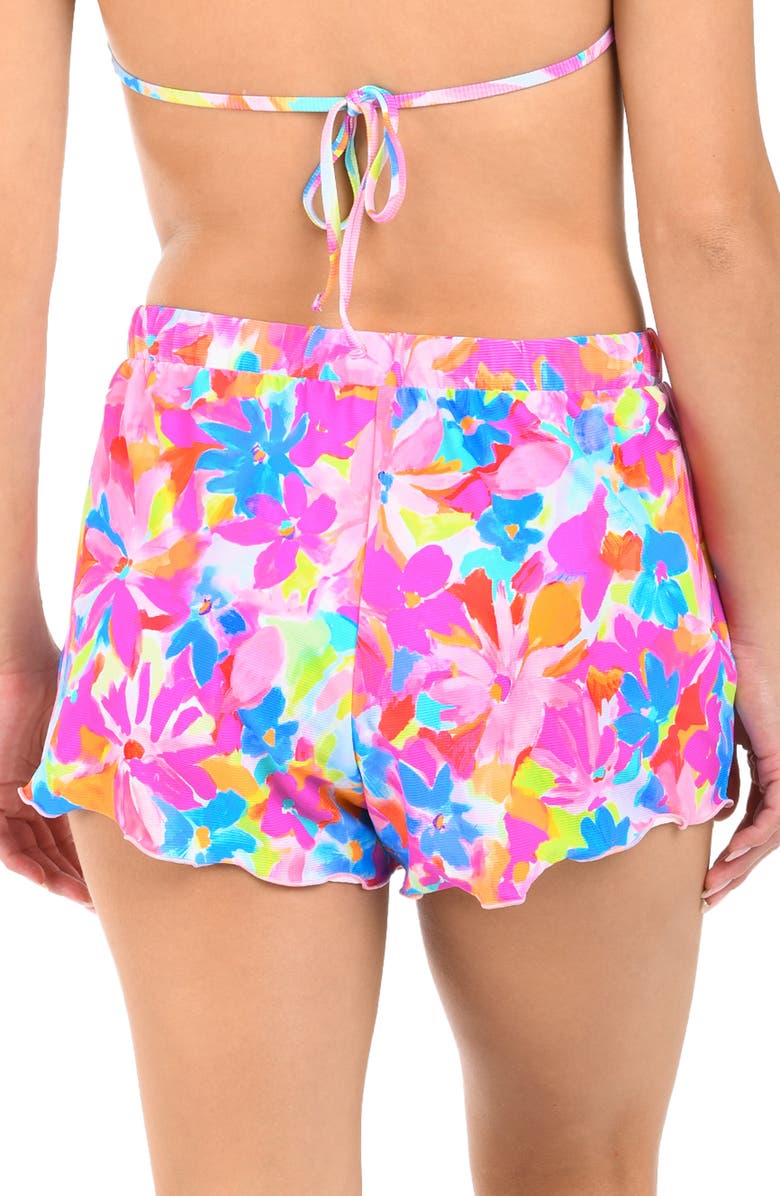Citrus Merrow Cover-Up Shorts, Alternate, color, Pink Multi