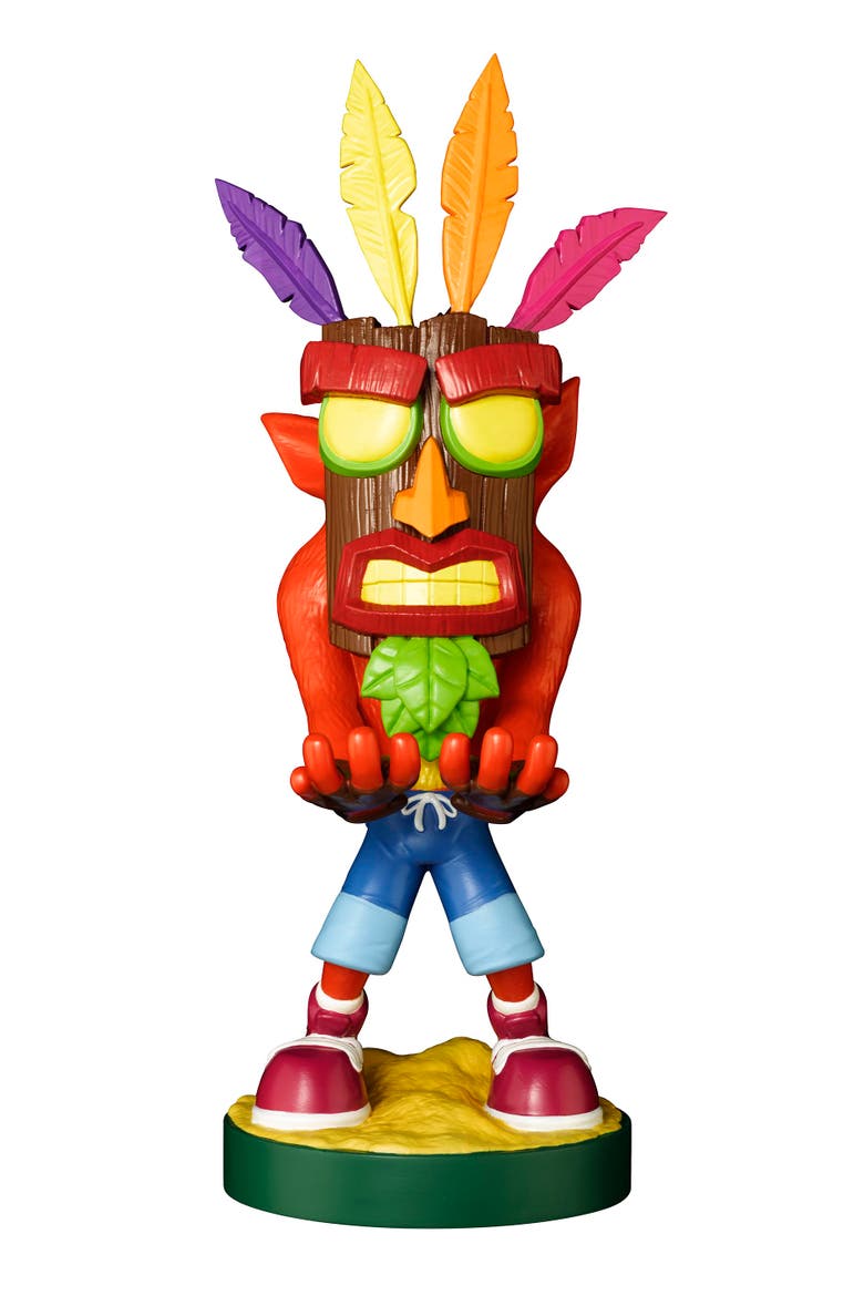 Cable Guy Phone/Controller Holder Crash Bandicoot, Crash Aku Aku, Main, color, Multicolored