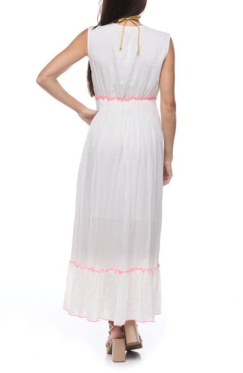 Ranee's Ranees Floral Cotton Sundress In Mustard