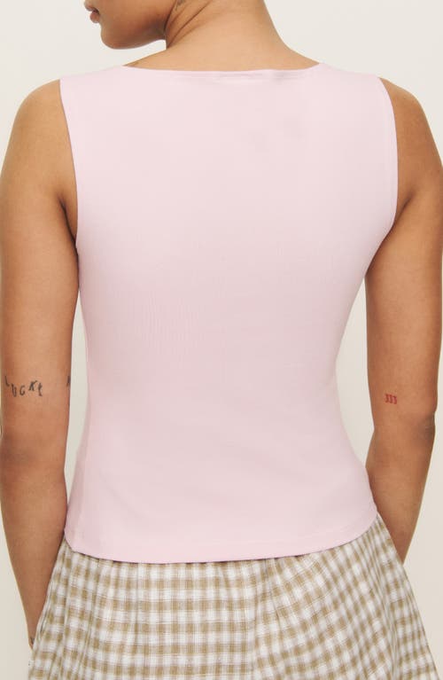 Reformation Julie Knit Tank In Purple