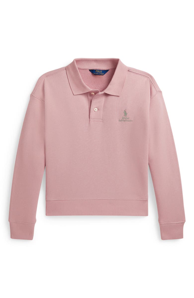 Polo Ralph Lauren Kids' Cotton Blend French Terry Polo, Main, color, Adirondack Rose