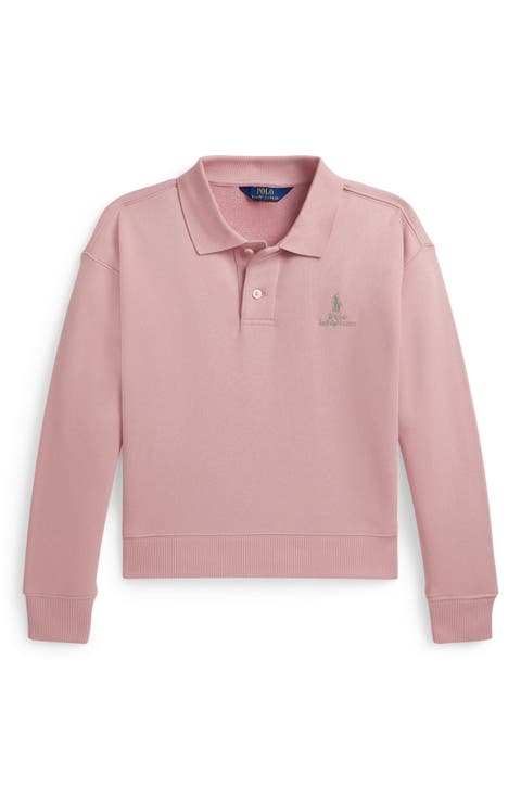 Kids' Cotton Blend French Terry Polo (Big Kid)