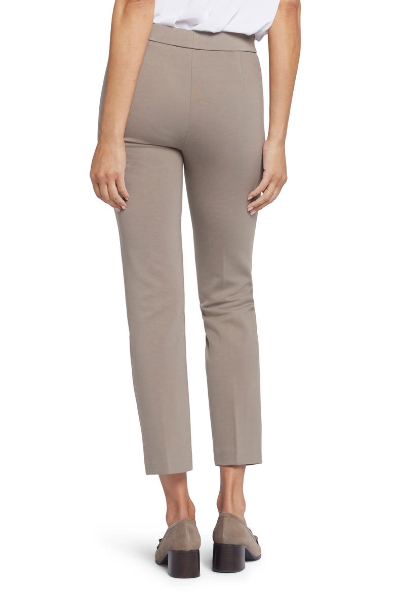Pull-On Ankle Straight Leg Pants, Alternate, color, SADDLEWOOD