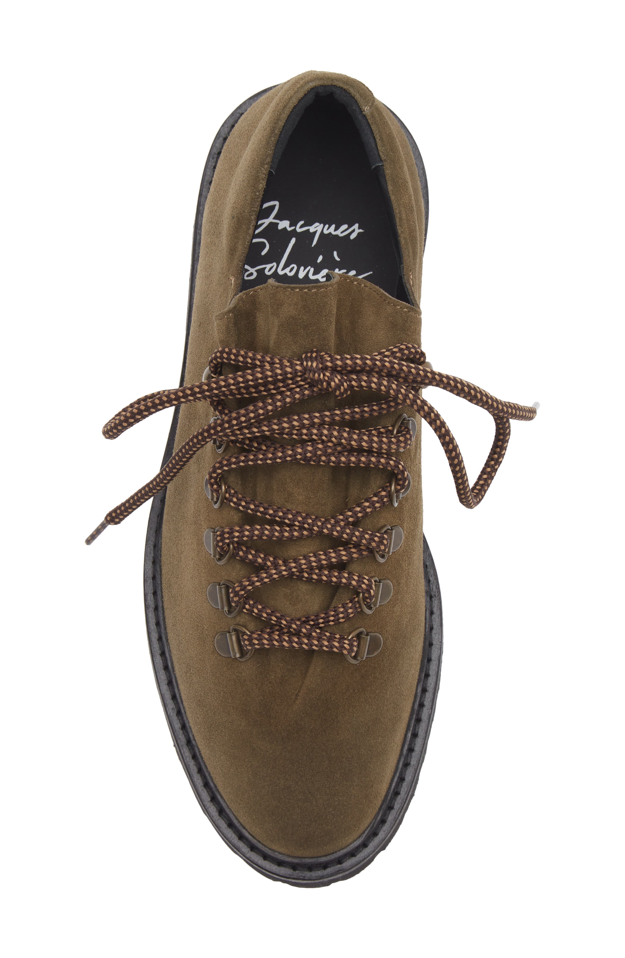 JACQUES SOLOVIERE Rasmus Lug Sole Wholecut Shoe, Alternate, color, Marron Glace