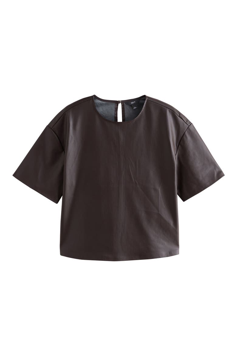 Coated T-Shirt, Alternate, color, BROWN