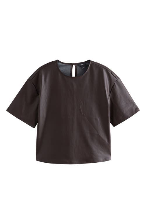 Next Coated T-shirt In Brown
