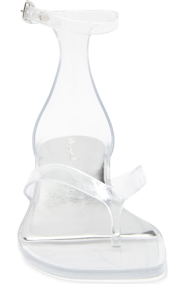 Jeffrey Campbell Gummy Ankle Strap Sandal, Alternate, color, Clear