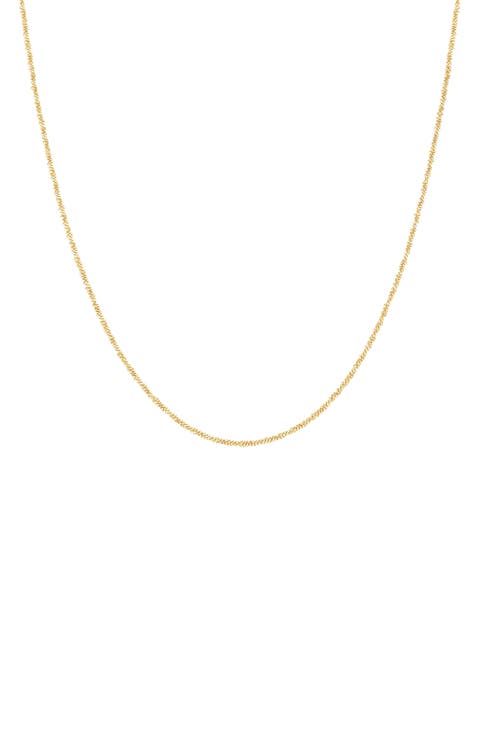 Sterling Silver 18k Gold Plated Jordyn Necklace Dainty Minimal Gift