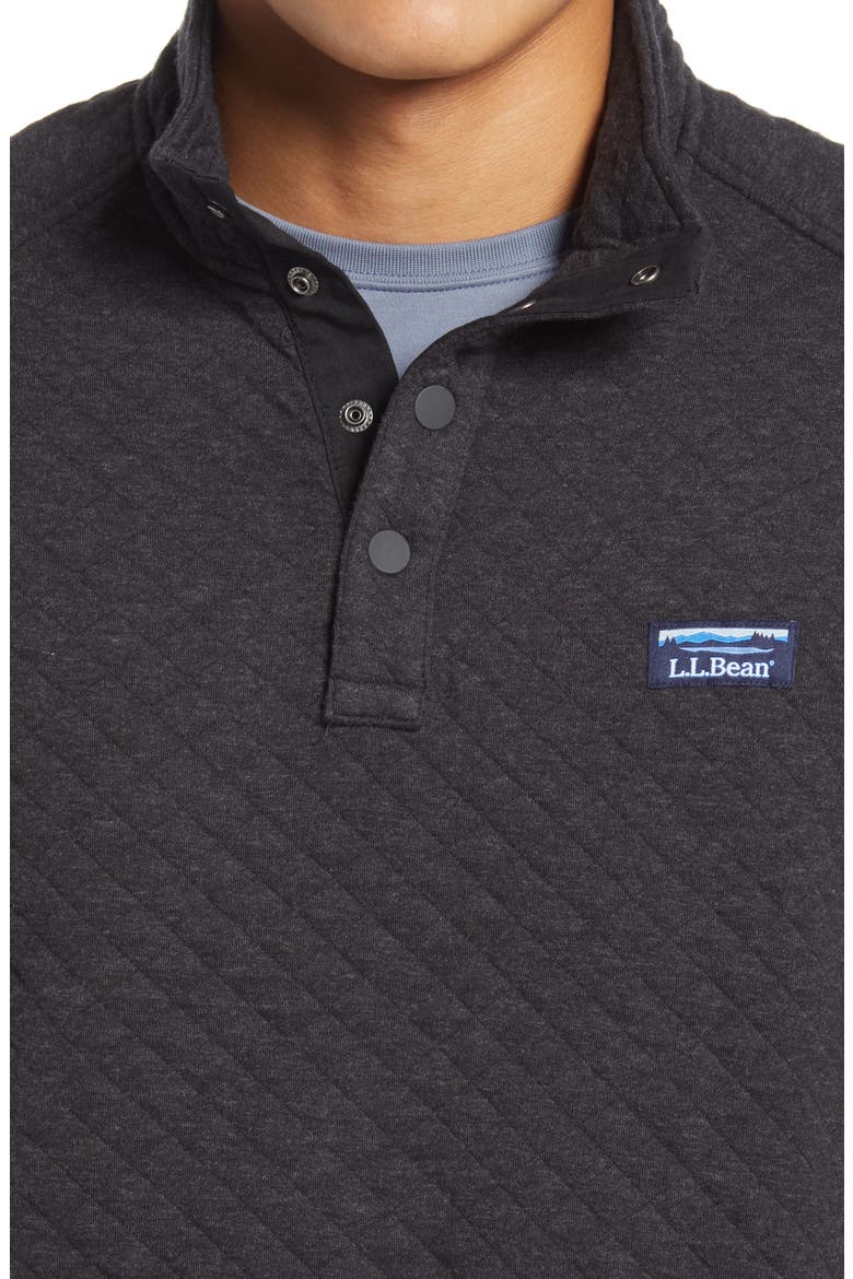 Quilted Sweatshirt, Alternate, color, DARK CHARCOAL HEATHERDNU