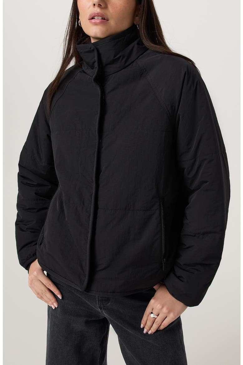 Lou Reversible High Pile Fleece Jacket, Main, color, FRENCH ROAST