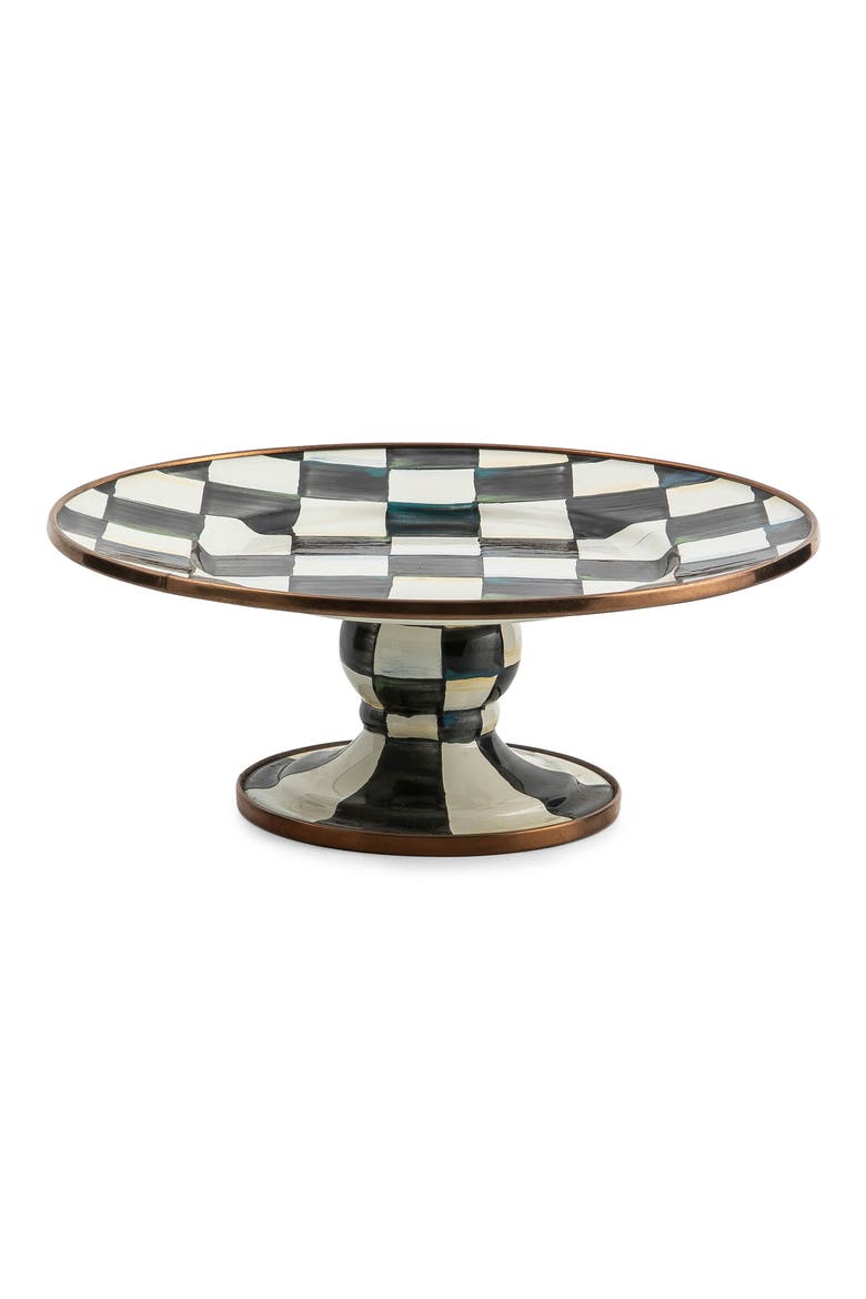 Courtly Check Mini Pedestal Platter, Main, color, COURTLY
