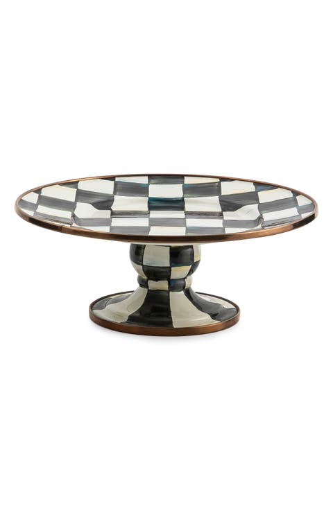 Courtly Check Mini Pedestal Platter