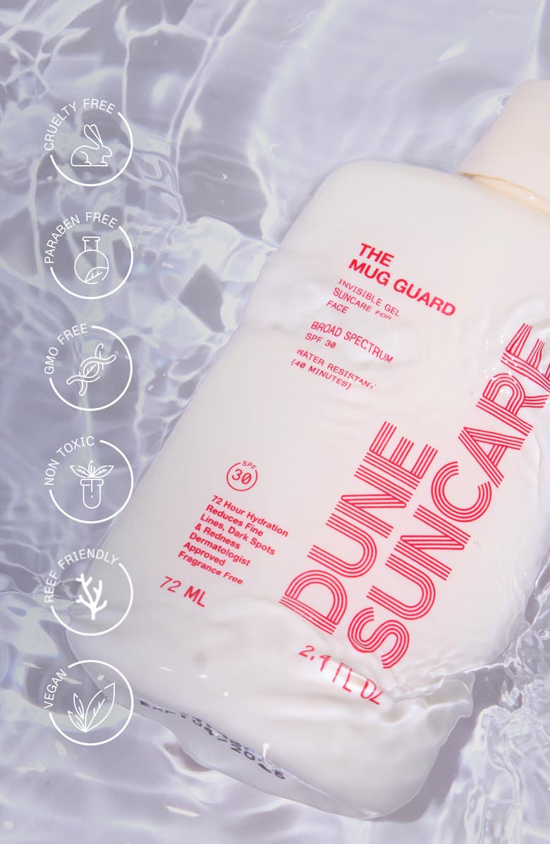 DUNE Suncare The Mug Guard Invisible Gel Face Sunscreen Broad Spectrum SPF 30, Alternate, color, 