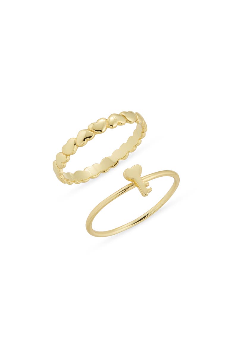 Set of 2 Rings, Main, color, GOLD