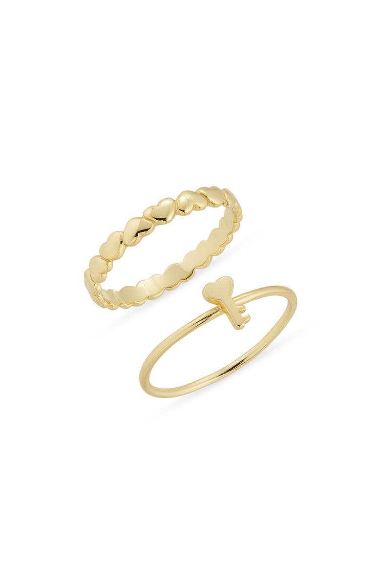 ARGENTO VIVO Set of 2 Rings, Main, color, Gold
