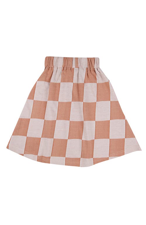 Turtledove London Kids Organic Cotton Bold Check Print Skirt In Multi