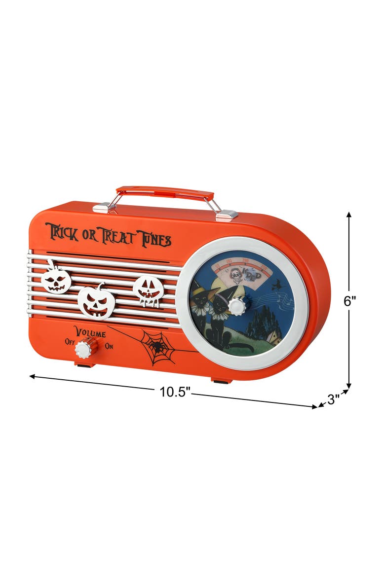 10 in. Trick or Treat Orange Radio, Alternate, color, Orange