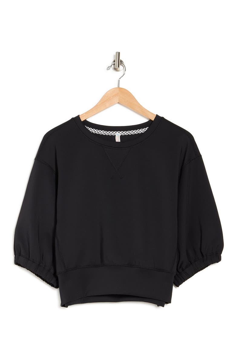Free People Lead The Pack Puff Sleeve Layering Top, Alternate, color, 