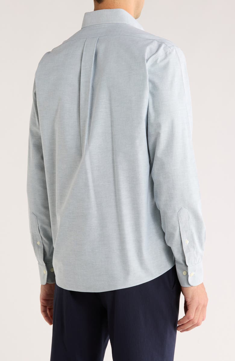 Brooks Brothers Regular Fit Non-Iron Dress Shirt, Alternate, color, Greenheronsolid