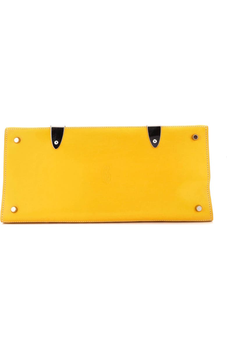 Pre-Owned Goyard Saigon Top Handle Bag Coated Canvas with Leather MM, Alternate, color, Yellow