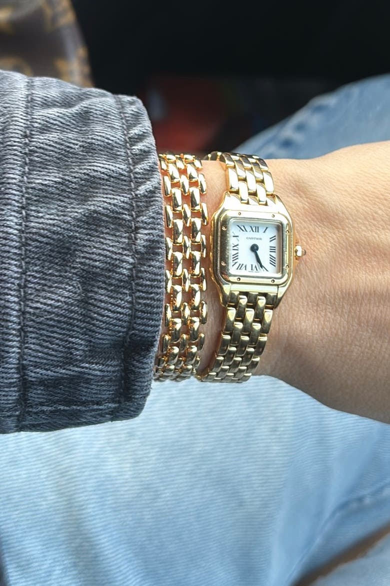 Watch Link Bracelet, Alternate, color, Yellow Gold
