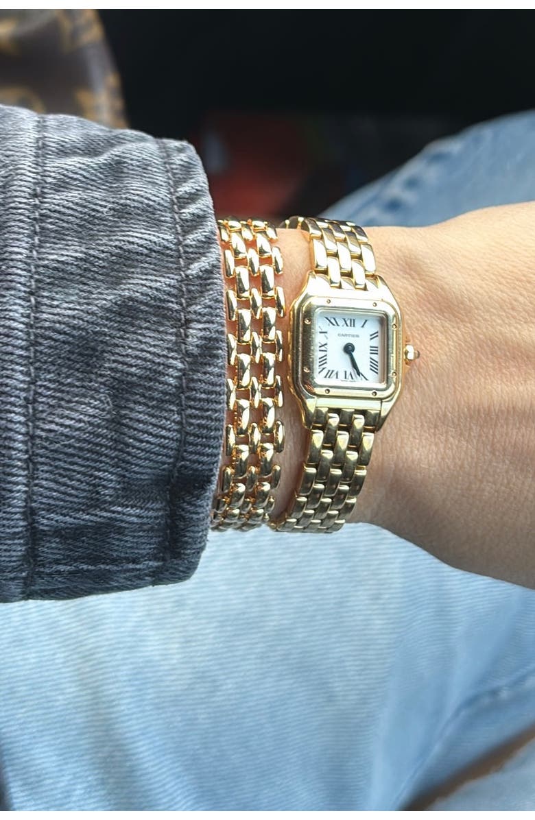 Alexa Leigh Watch Link Bracelet, Alternate, color, Yellow Gold