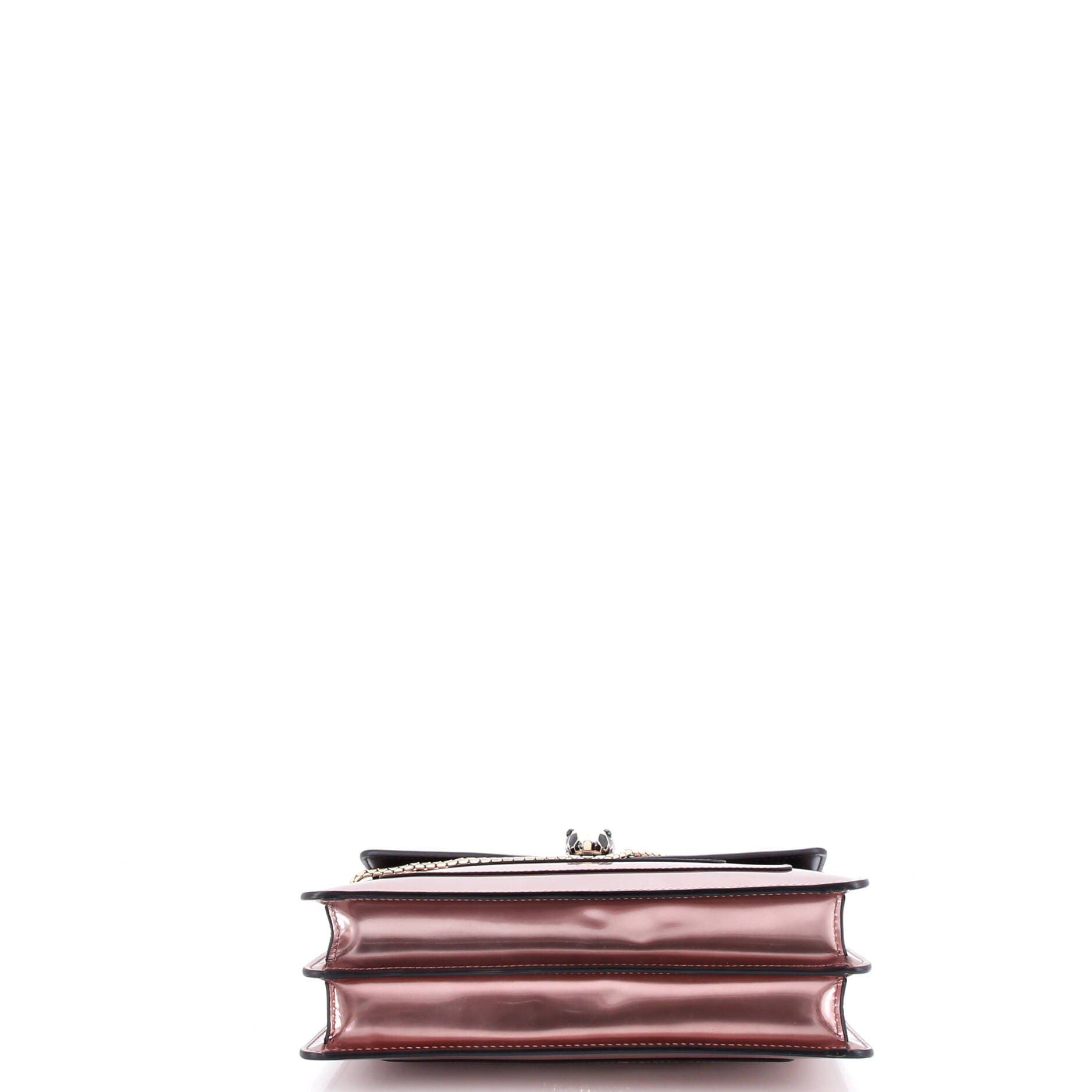 Serpenti Forever Shoulder Bag Patent Medium, Alternate, color, Metallic Silver