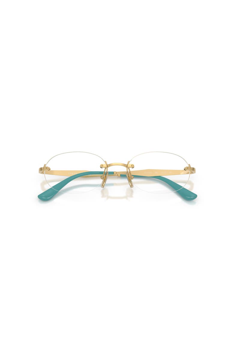 53mm Oval optical glasses, Alternate, color, Gold