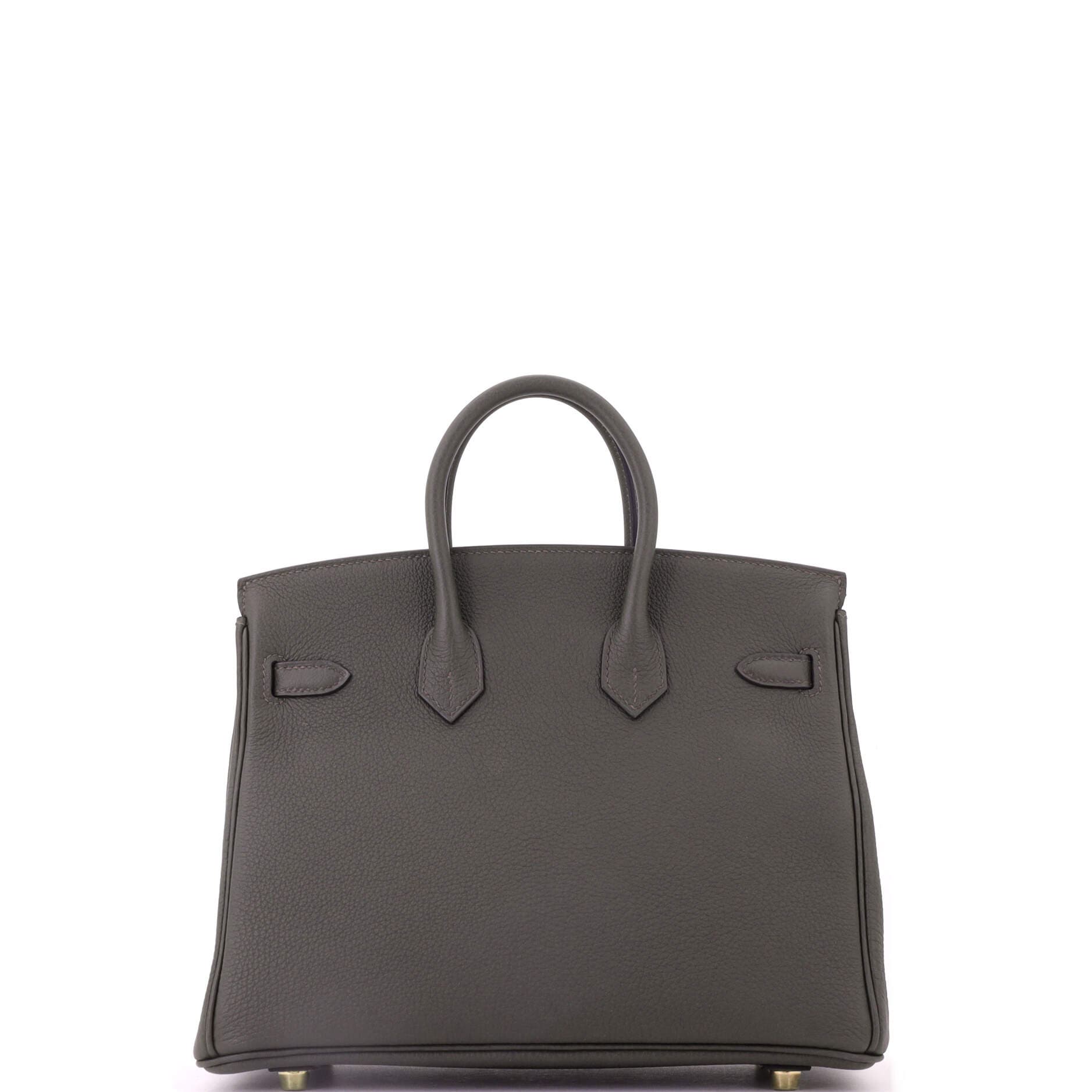 Pre-Owned Hermes Birkin Handbag Green Togo with Gold Hardware 25, Alternate, color, Vert Bronze