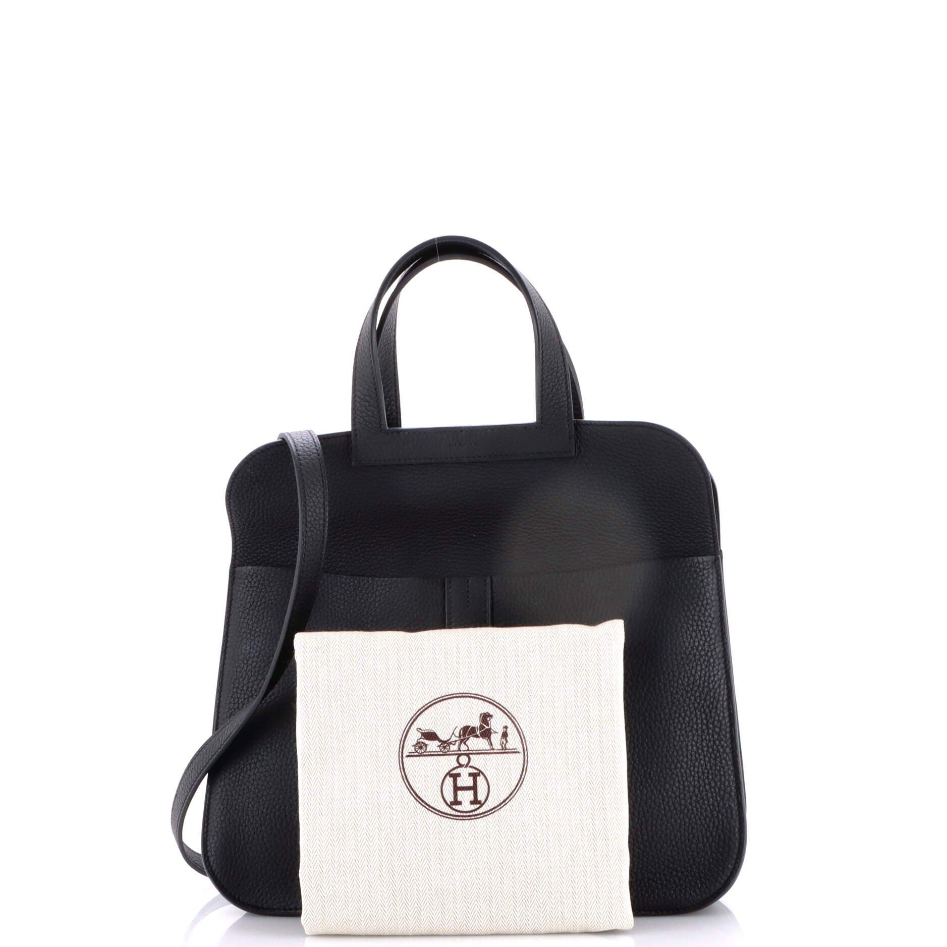 Pre-Owned Hermes Halzan Bag Clemence 31, Alternate, color, Noir