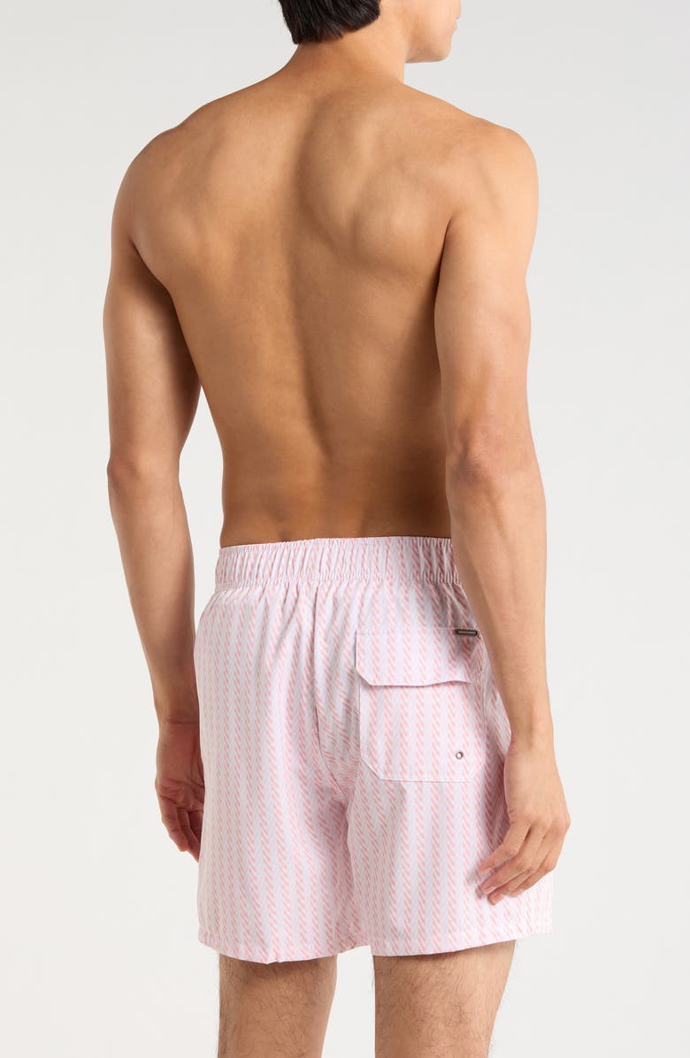 Vintage Summer Stretch Volley Swim Shorts, Alternate, color, Orange