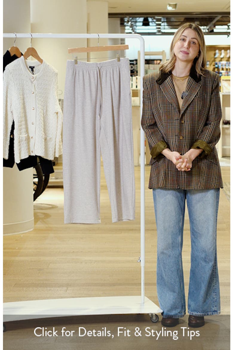 Ankle Wide Leg Sweatpants video