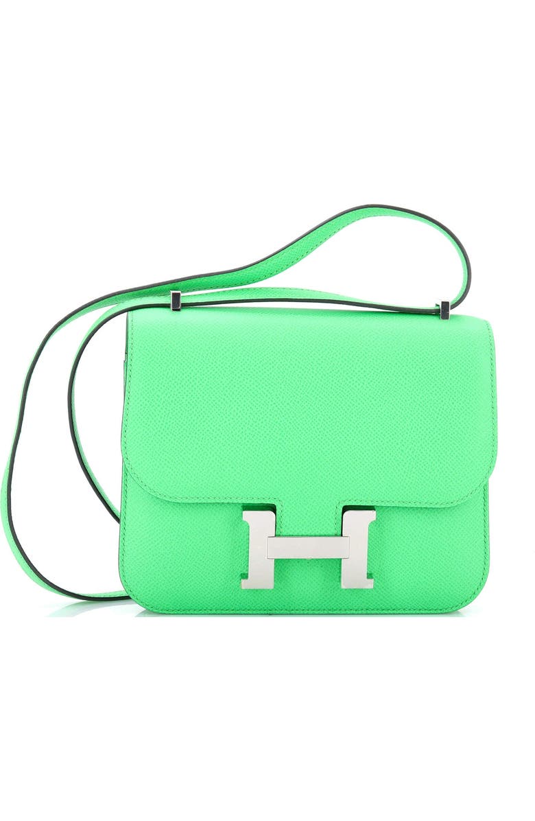 Pre-Owned Hermes Constance NM Bag Epsom 18, Main, color, Vert Comics