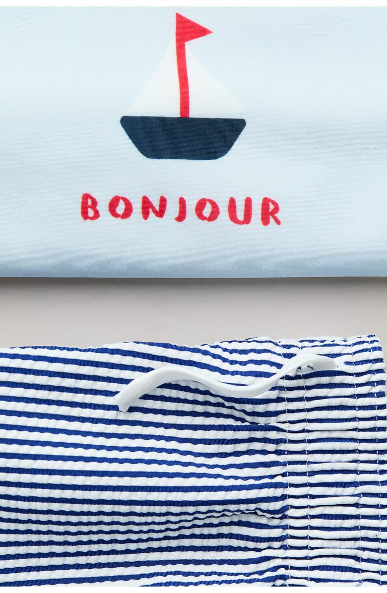 H&M 2-piece Swim Set, Alternate, color, Light Blue/Bonjour