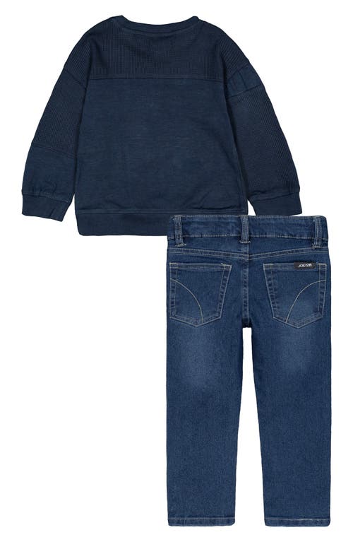 Joe's Jeans Thermal Top & Jeans In Blue