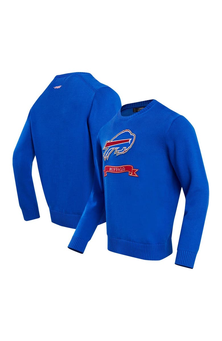 PRO STANDARD Men's Pro Standard Royal Buffalo Bills Prep Knit Sweater, Alternate, color, Royal