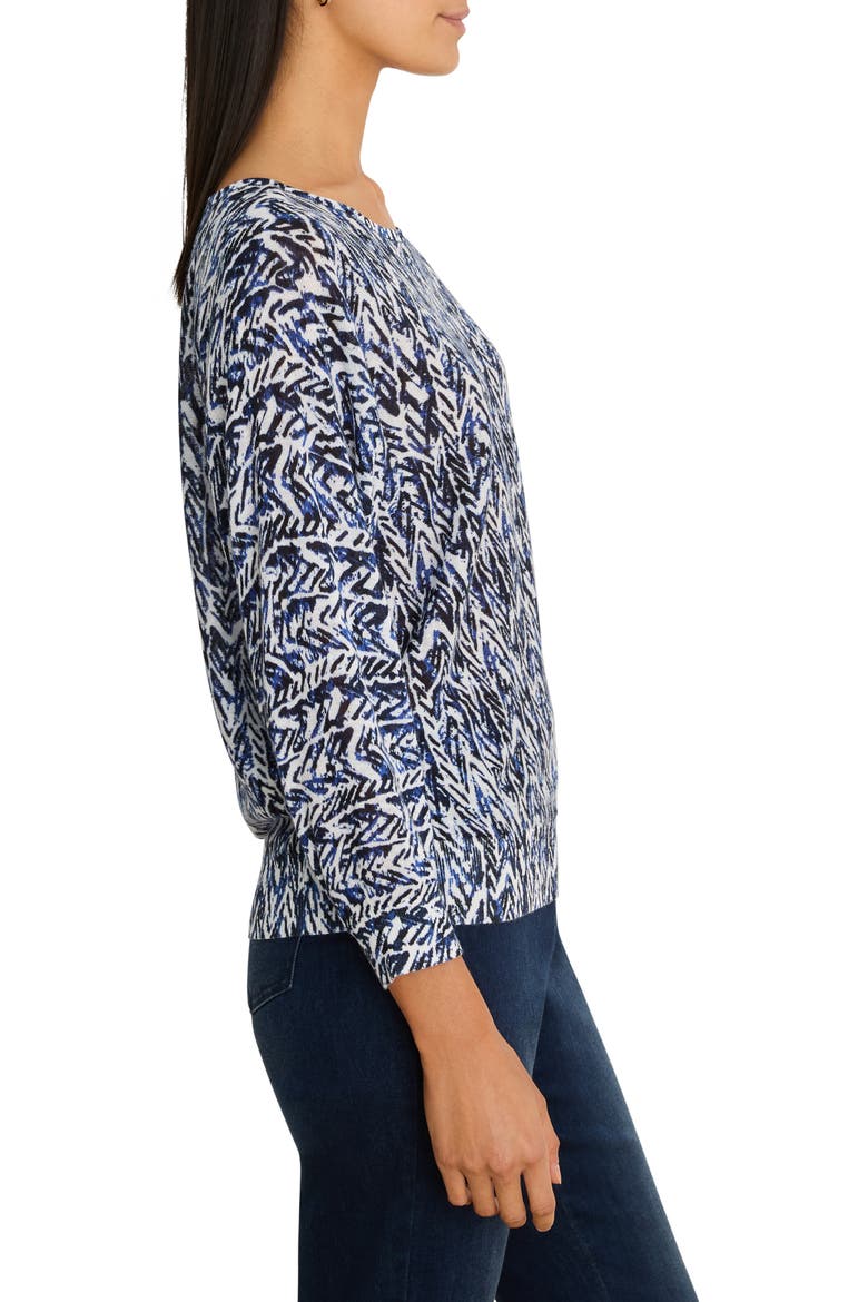 Crosshatch Sweater, Alternate, color, INDIGO MULTI