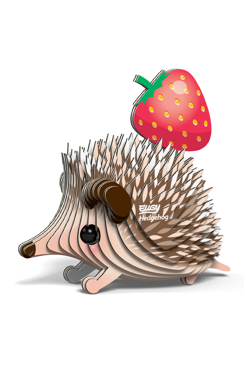 Hedgehog 3D Puzzle, Alternate, color, No Color