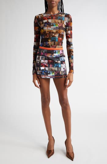 Graphic Miniskirt